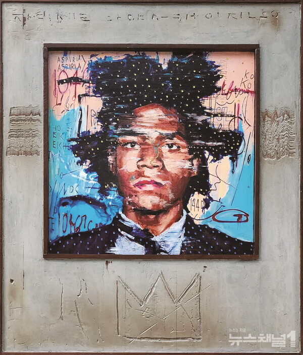 ▲이진휴 작가 作 Jean Michel Basquiat 87x74cm. 사진=J&J Art